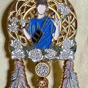 Wang Chu Qin Enamel Pin – Dream Catcher Design – Table Tennis Art Pin